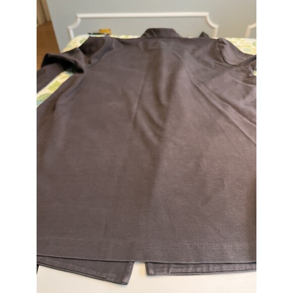 Eileen Fisher Taupe Brown Swing Open Front Shacket Blazer Jacket Sz L - Picture 3 of 12